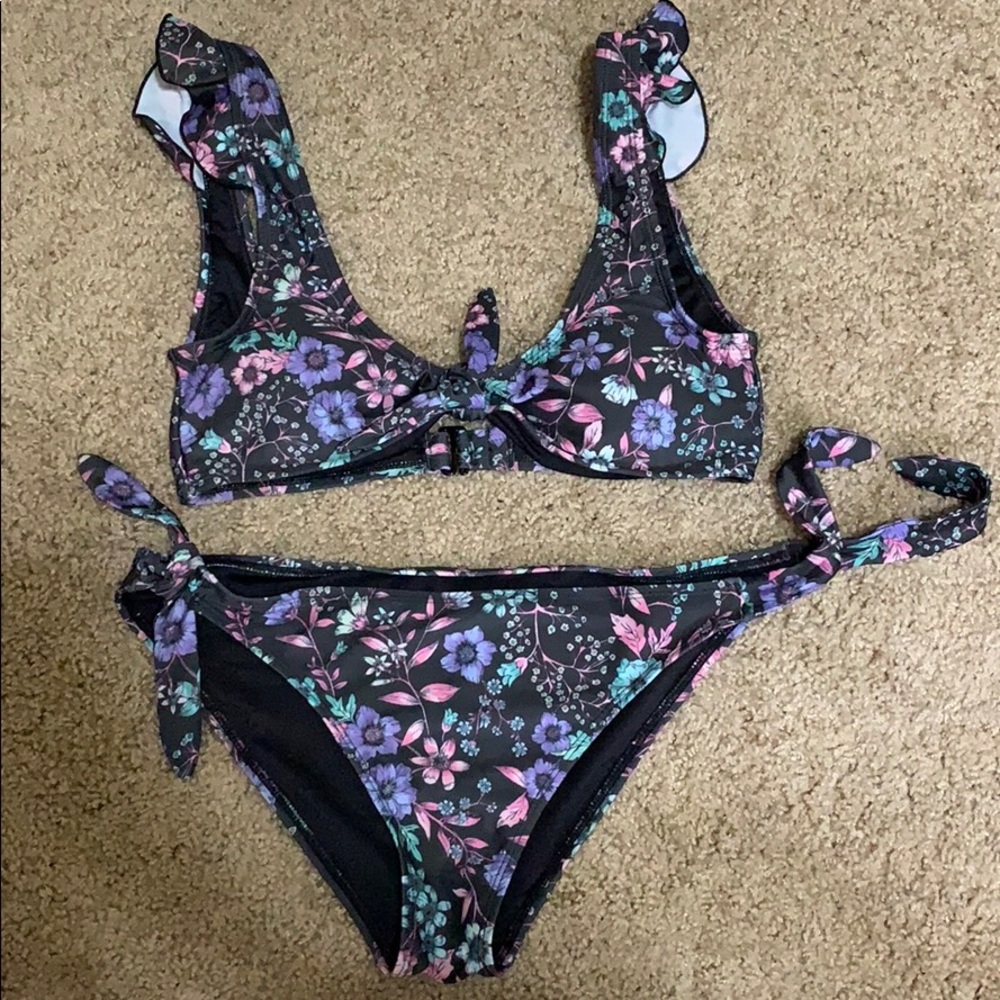 Aero  Floral Tie Bikini